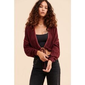 Free People Florence Cropped Cardigan